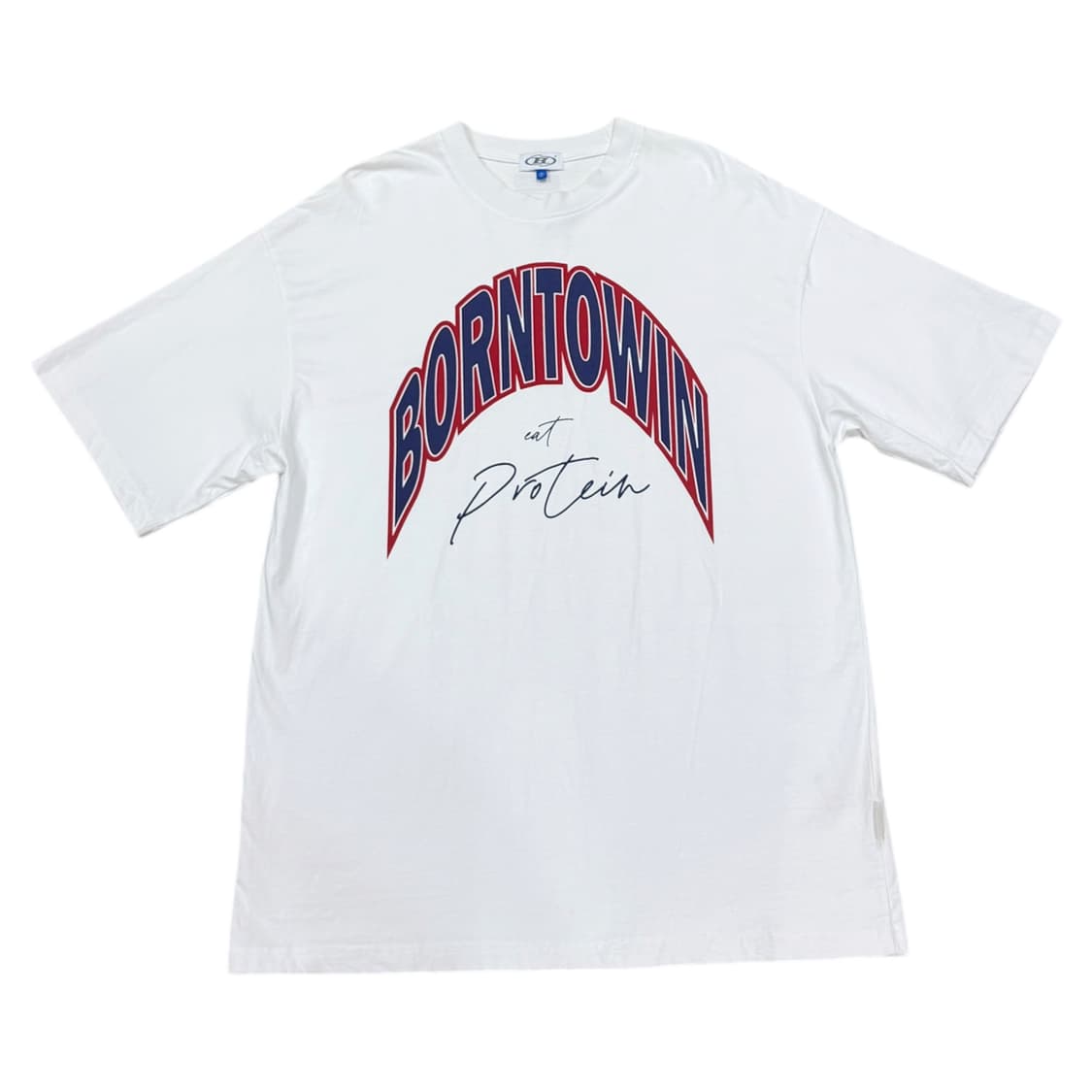 본투윈 화이트 프린팅 반팔티 1 상품이미지1