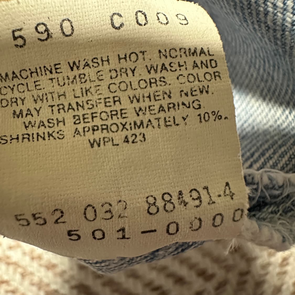 LEVI'S 501XX 90's usa made denim jeans 상품이미지6