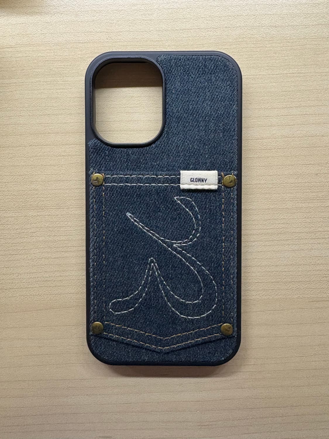 16/ 글로니 glowny g pocket case 데님 포켓 폰케이스 상품이미지1