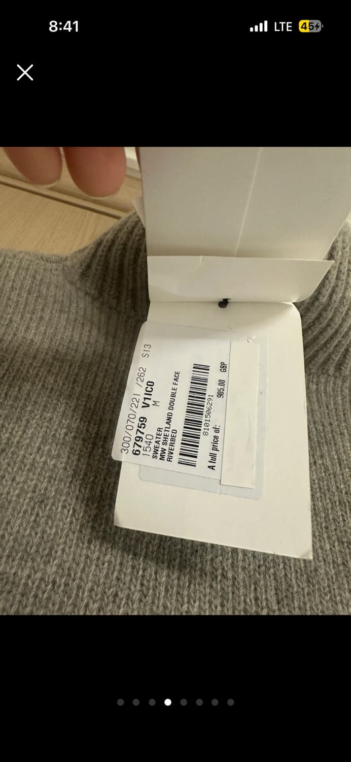 보테가 베네타 목폴라 니트 M RIVERBED 상품이미지4