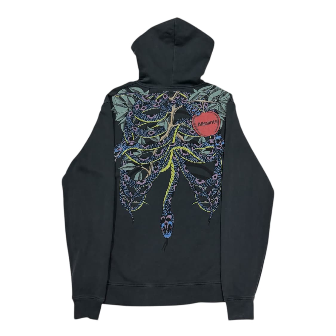 올세인츠 에덴폴 오스 스웻 스네이크 뱀 후드티 그레이 블랙 XS 상품이미지3