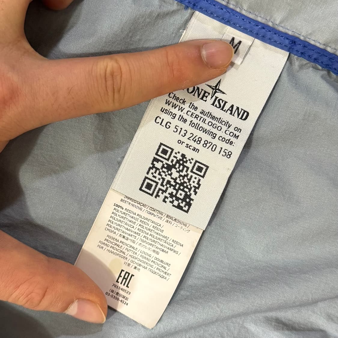 [M/당일출고]스톤아일랜드 멤브라나 3L TC 바람막이 상품이미지9