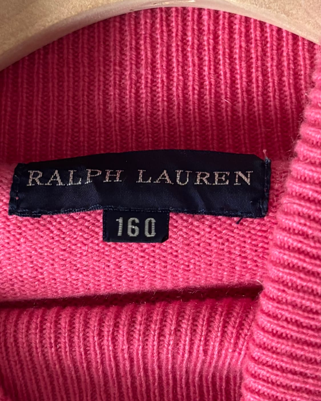 Polo 랄프로렌 캐시미어100 핑크컬러 터틀넥 반팔니트 상품이미지4