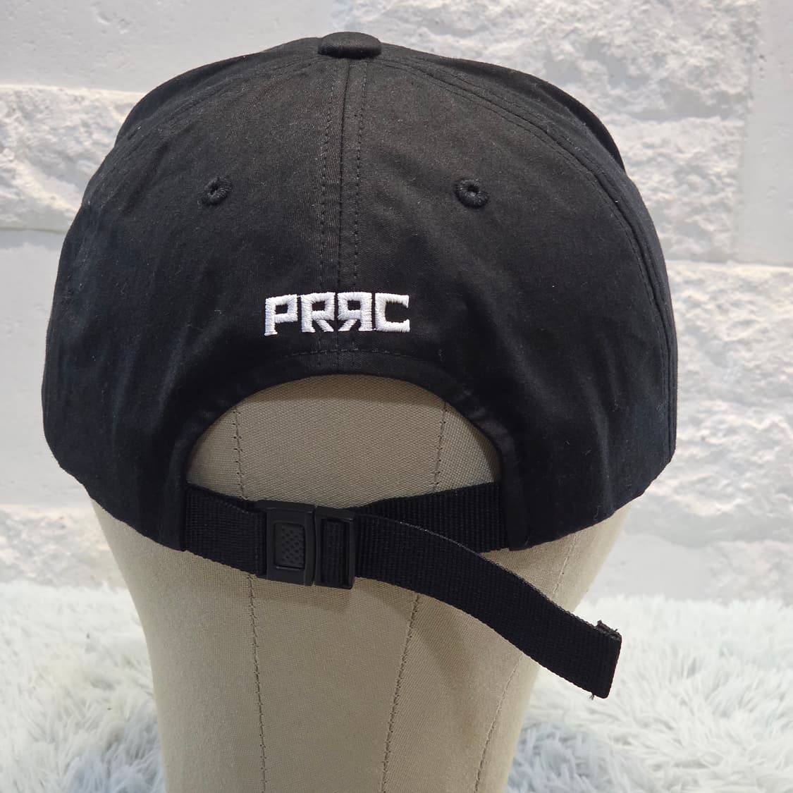 L8-3:프랙(PRAC) 헬멧 로고 스트랩 캡 블랙 56-60cm 상품이미지5