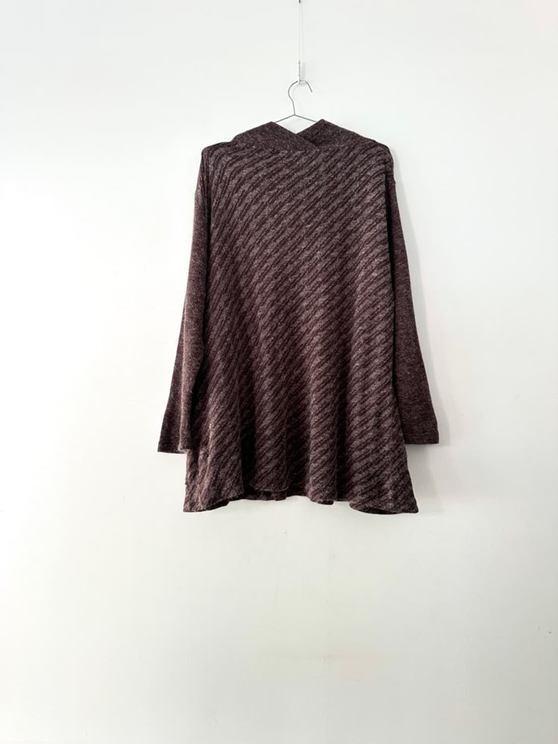 Stripe scheme pocket knit / brown 상품이미지4