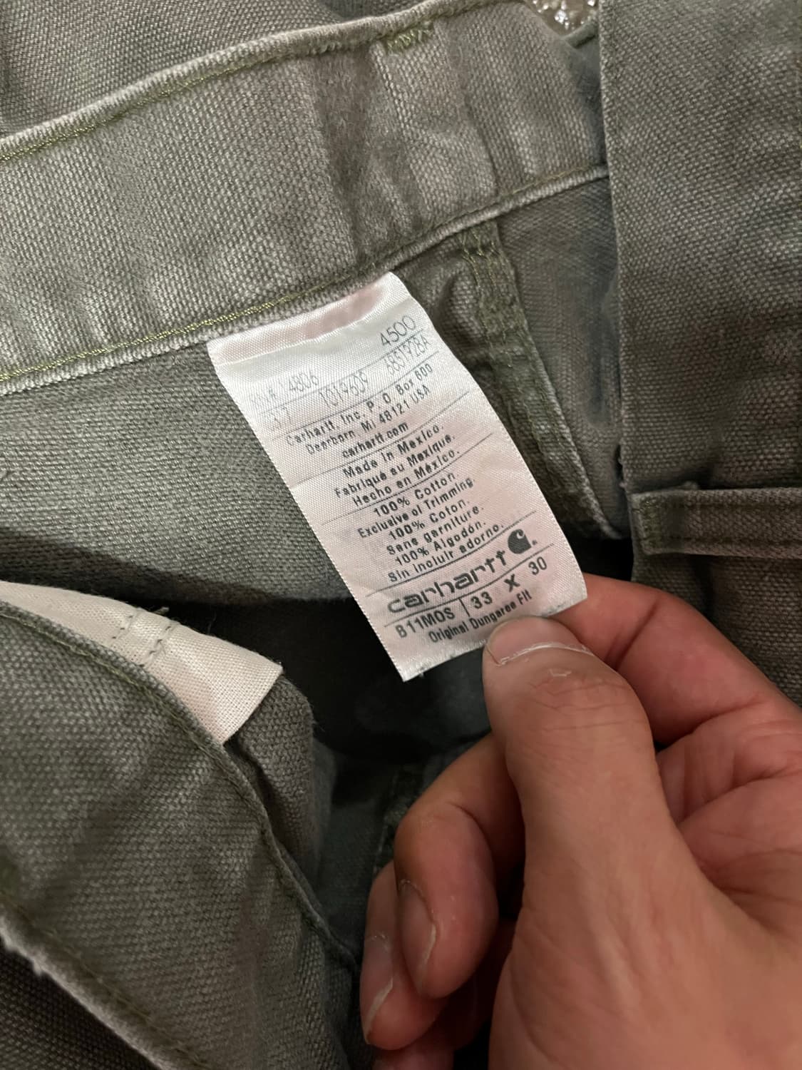 Carhartt B11 카펜터 팬츠 (33“) 상품이미지5