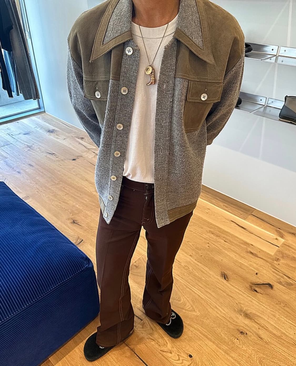 Vintage 70's 스웨이드 Rockabilly Jacket 상품이미지1