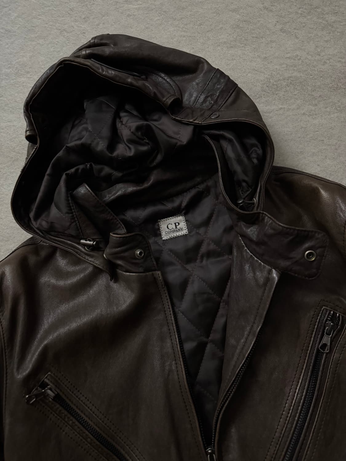 CP컴퍼니 고글 램스킨 레더자켓 상품이미지7