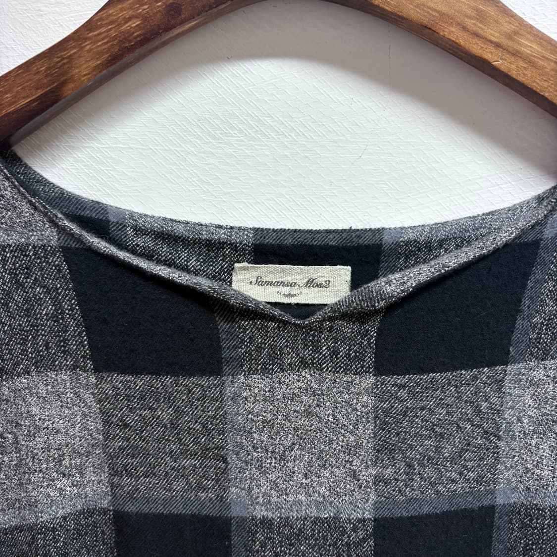 samansa mos2 사만사모스 모리걸 체크 레이어드 롱 원피스 상품이미지3