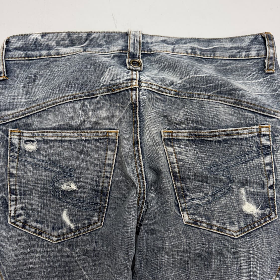 세만틱디자인 제팬 부츠컷 워싱 락 펑크 데님팬츠 상품이미지6