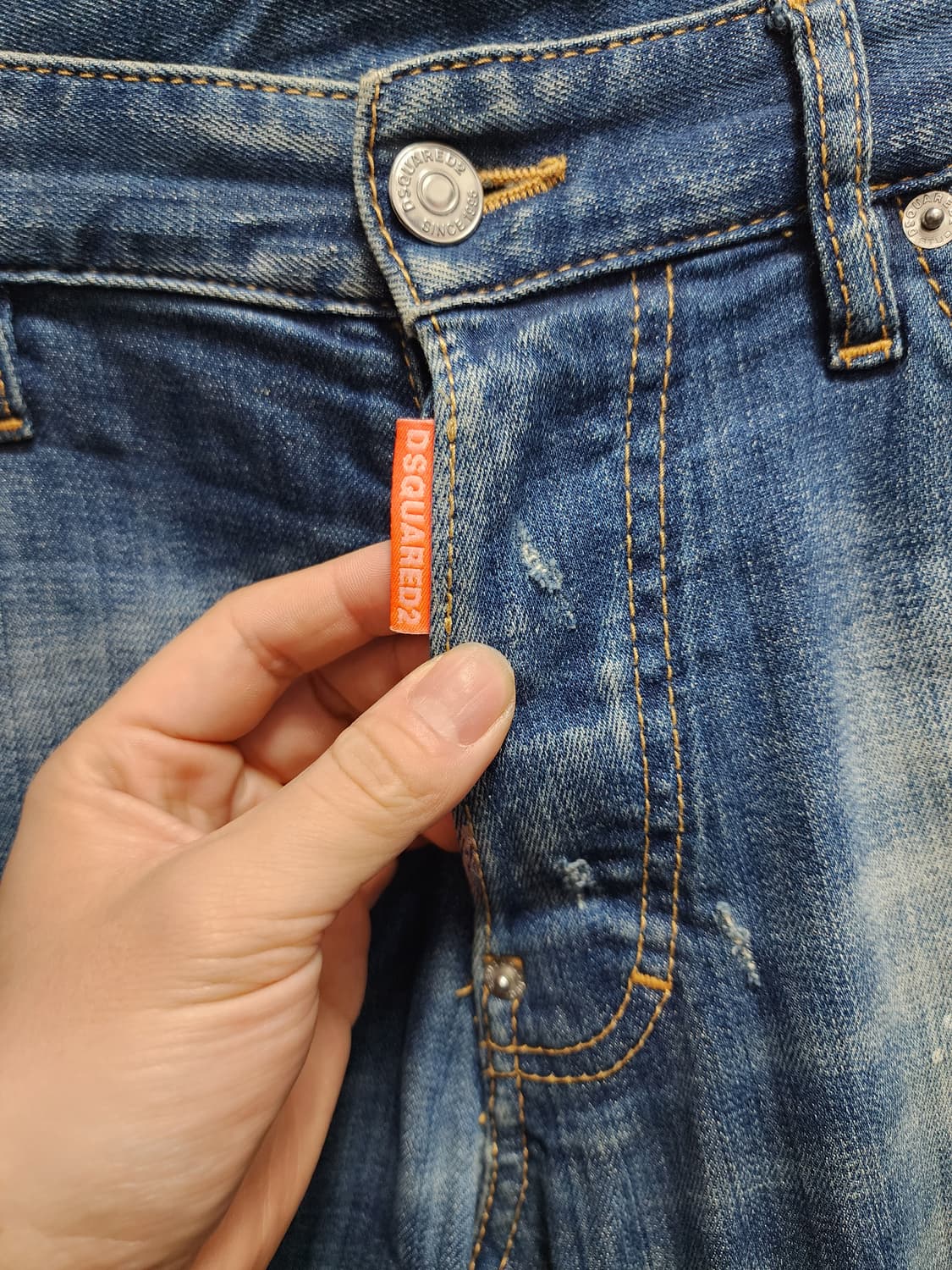 디스퀘어드2 쿨가이 네온진 바이커진 상품이미지4