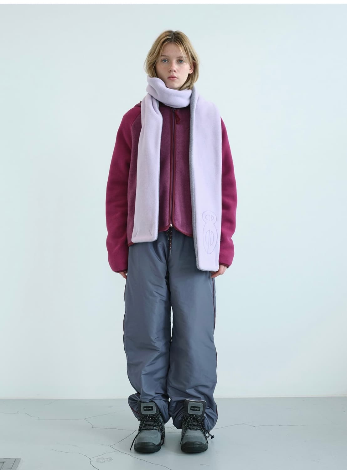 엔조블루스 플리스 머플러 (라벤더) 상품이미지1