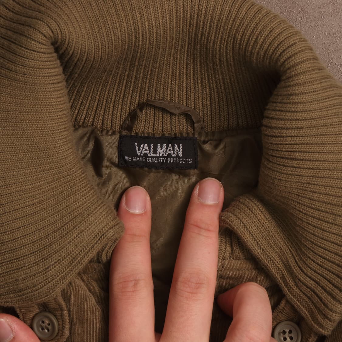 일본빈티지 코듀로이 누빔 블루종 자켓 A1765 상품이미지3