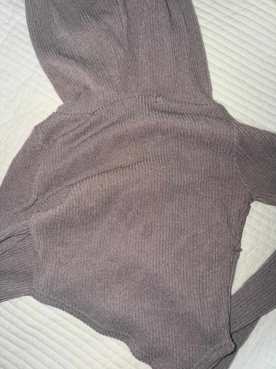 사선 숏 골지 후드티 hoodie 상품이미지4