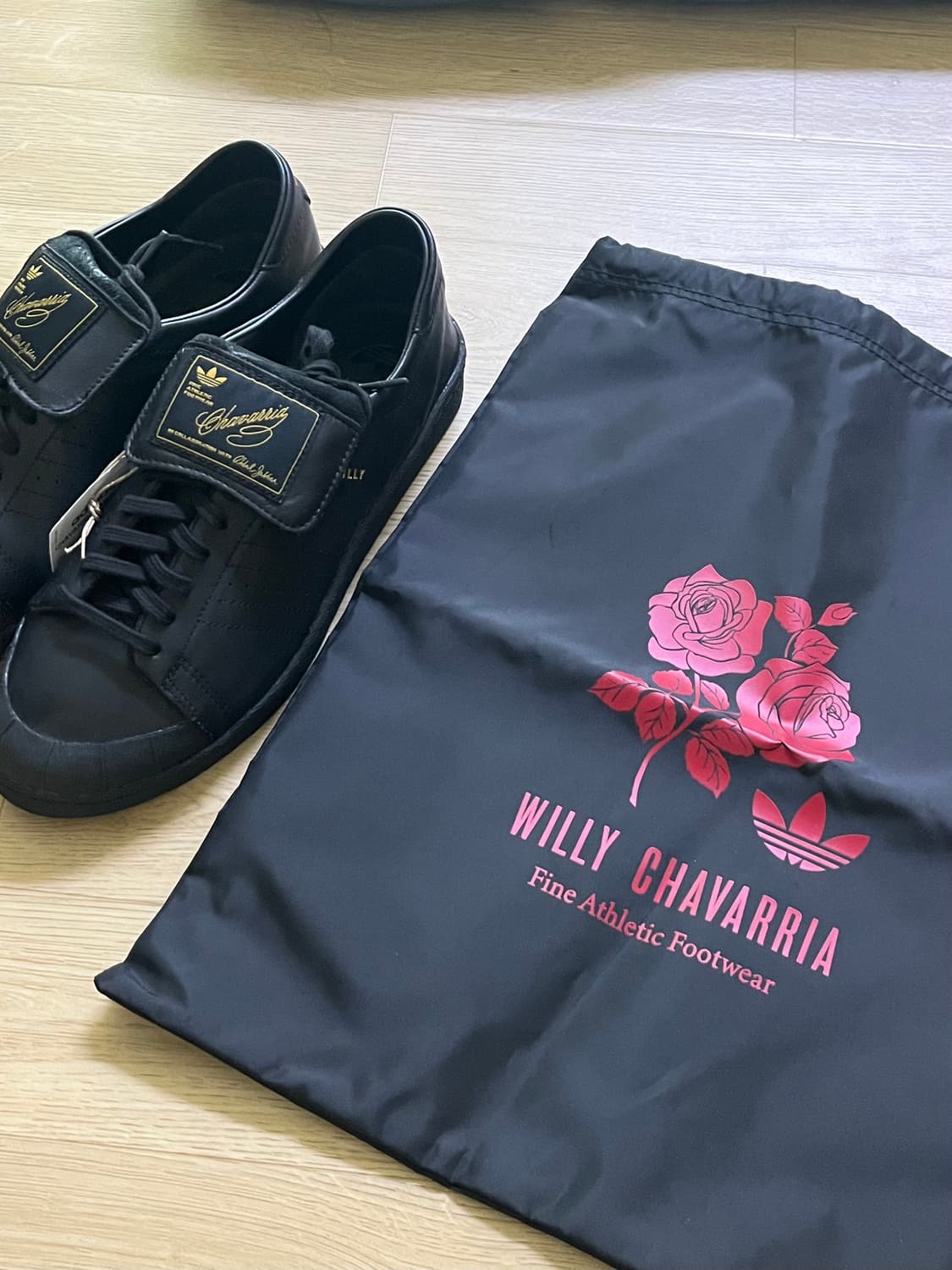 (새상품)아디다스x윌리 차바리아 자바 로우 코어 블랙 골드 메탈릭 280 상품이미지2