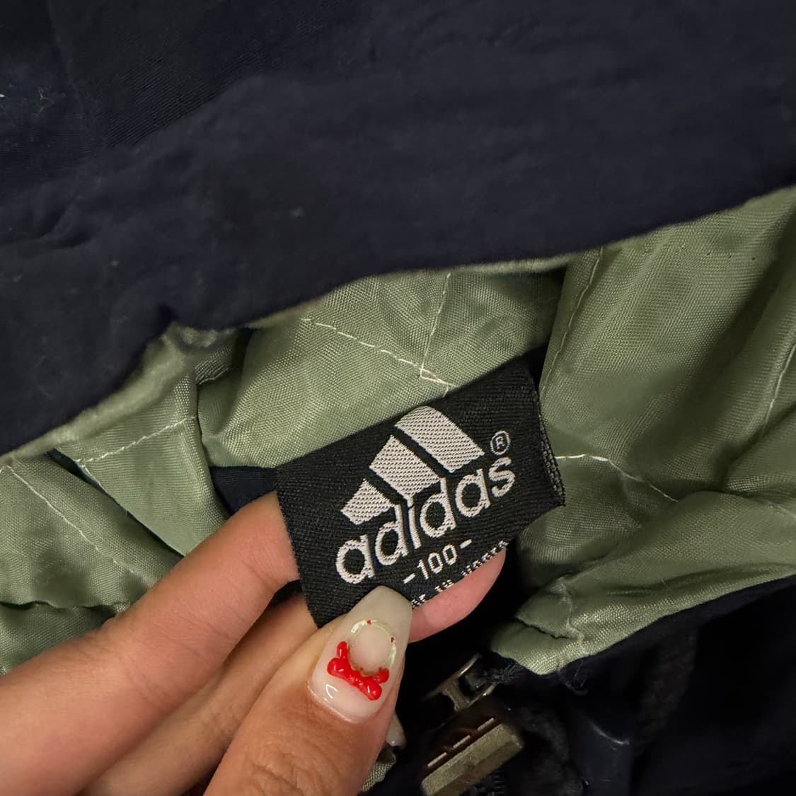[ 정품/100 ] 아디다스 올드스쿨 퀄팅 누빔 바람막이 점퍼 상품이미지5