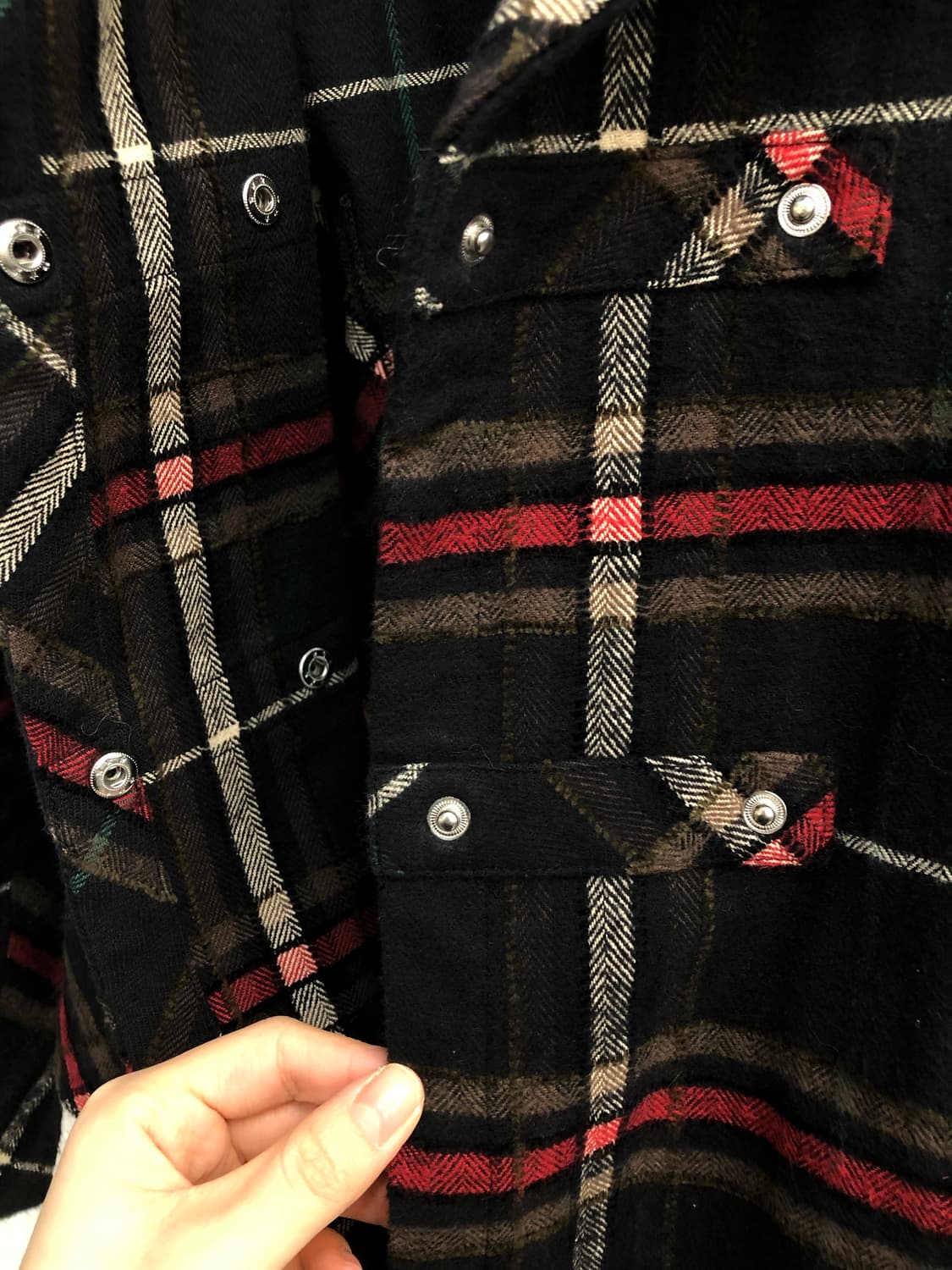 red Check pattern jacket 상품이미지5