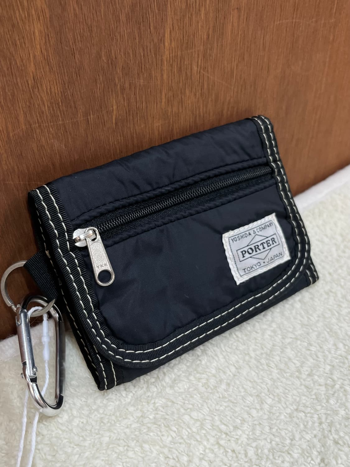 PORTER 포터 스티치 지갑 블랙 상품이미지10