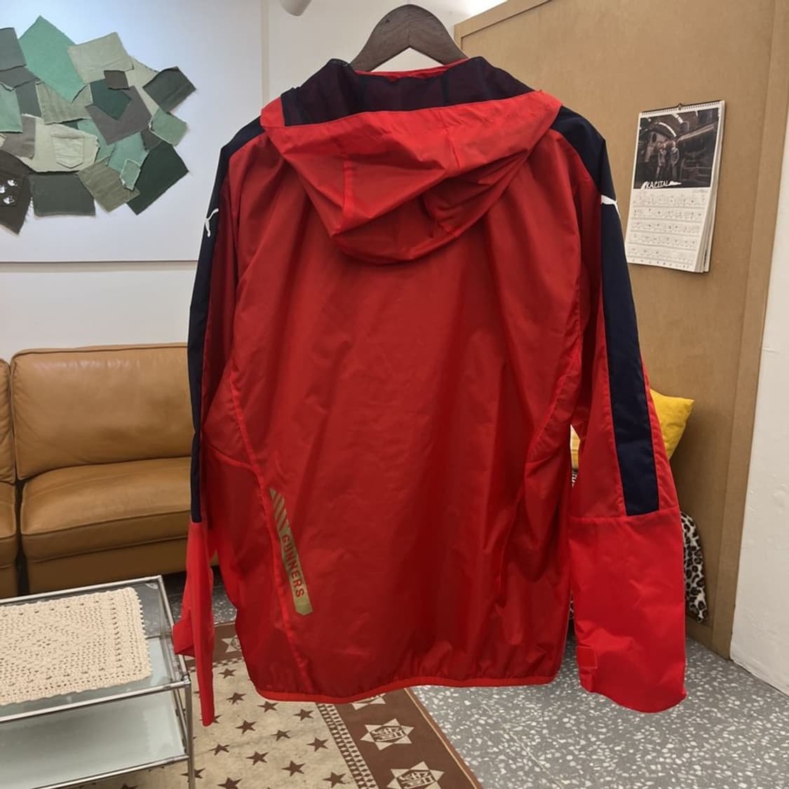 푸마 올드스쿨 레트로 아스날 유니폼 바람막이 자켓 L C10458 상품이미지4