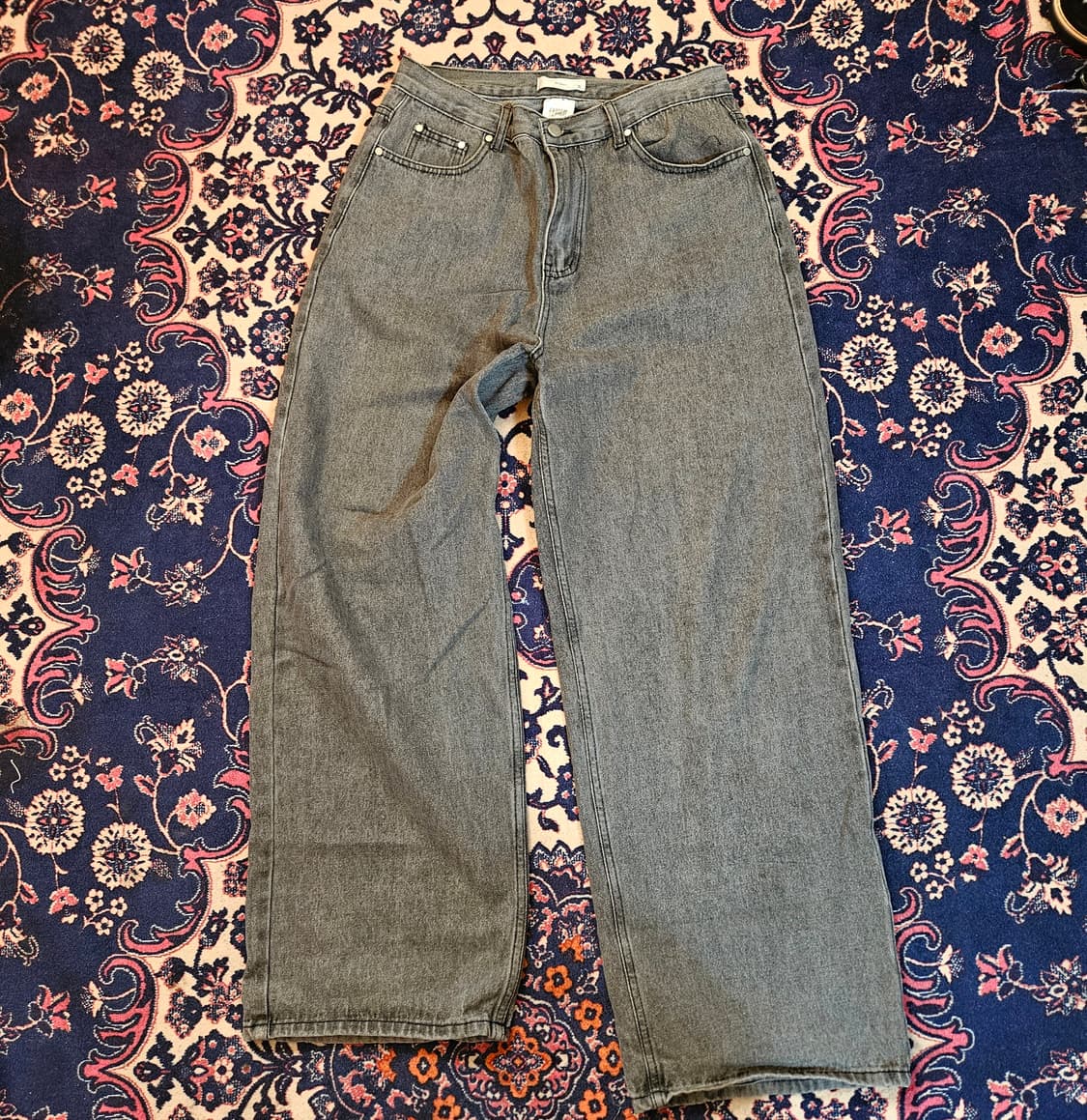 Scent 그레이 와이드 데님 팬츠 2size 상품이미지1