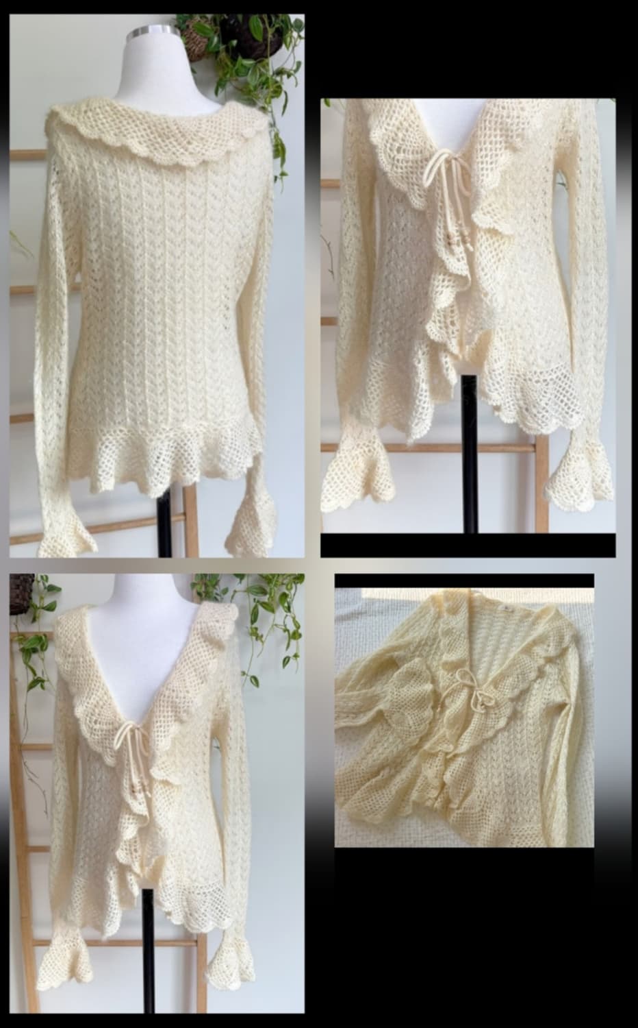 뜨게 레이스 프릴가디건 상품이미지3