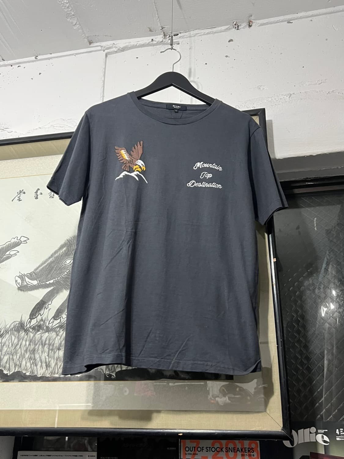 Beams Hearts Map Embroidery T-shirts 상품이미지2