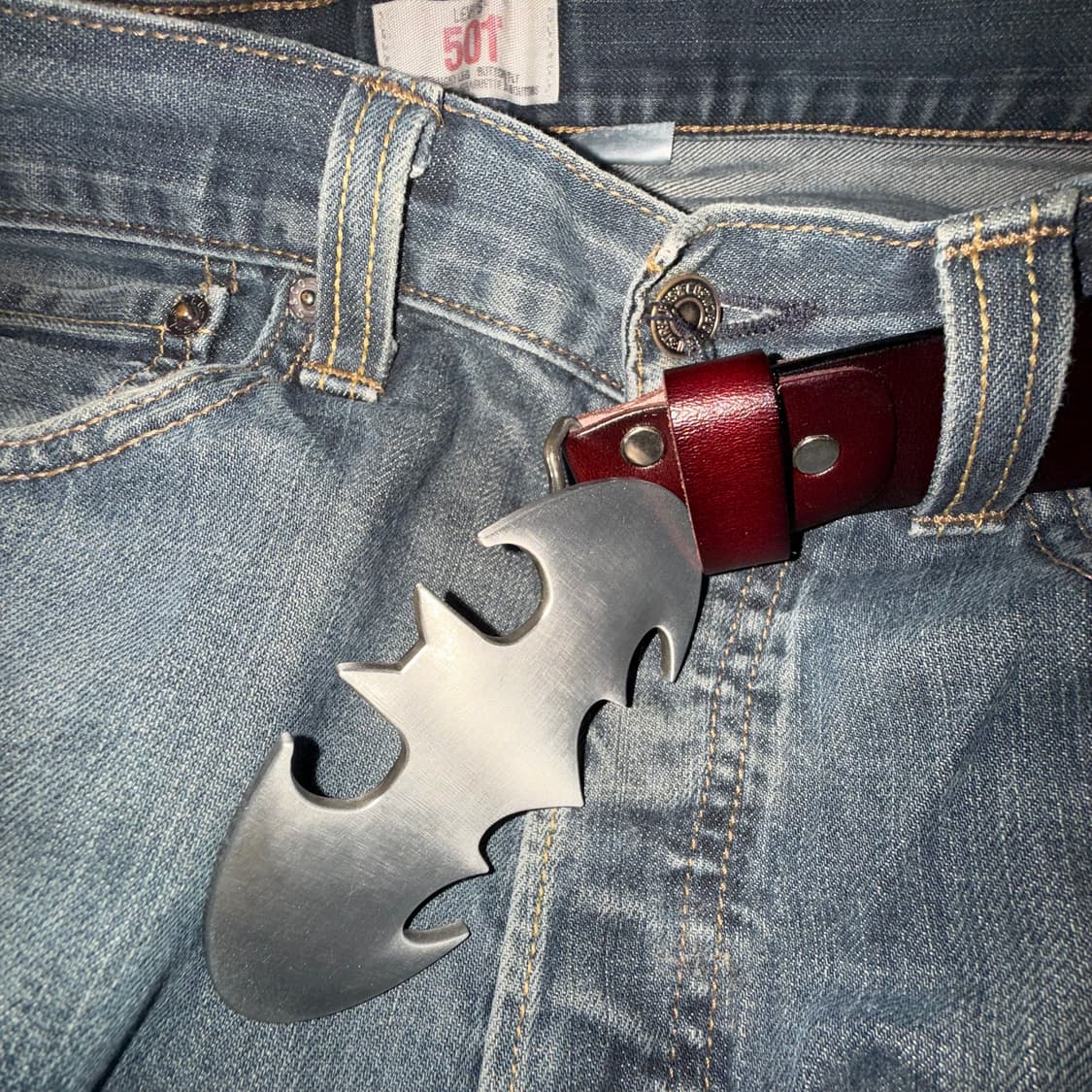 batman cow leather belt bk bn 상품이미지1