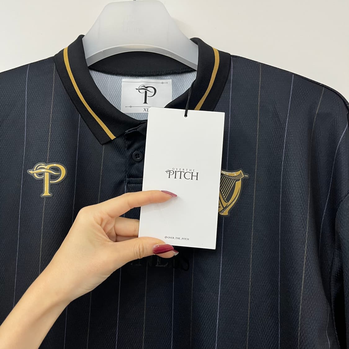 (새상품) 오버더피치 x 기네스 콜라보 블랙 긴팔 져지 상품이미지7