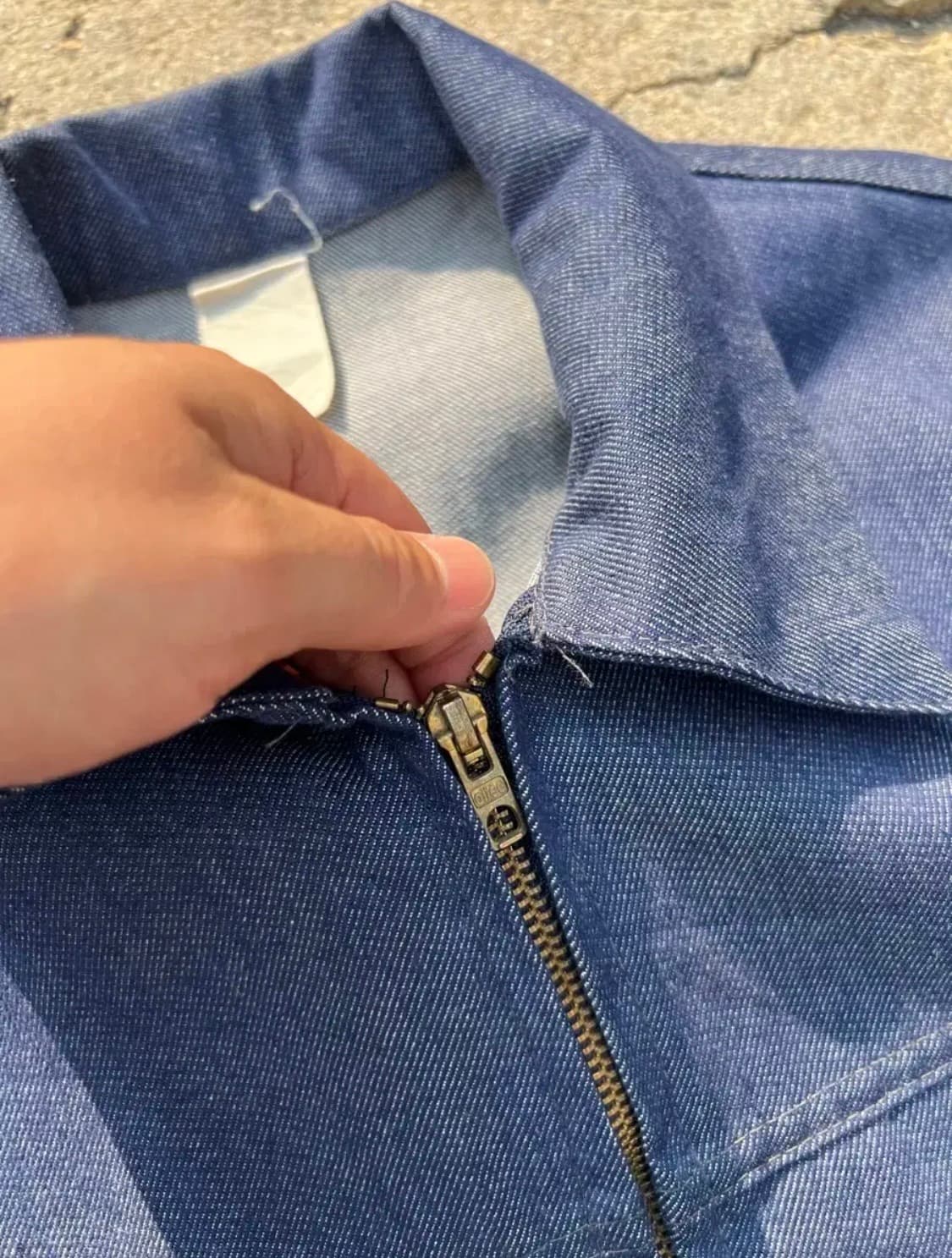 OLD VINTAGE BARBE BLEUE 프렌치 워크자켓 데님자켓 상품이미지7