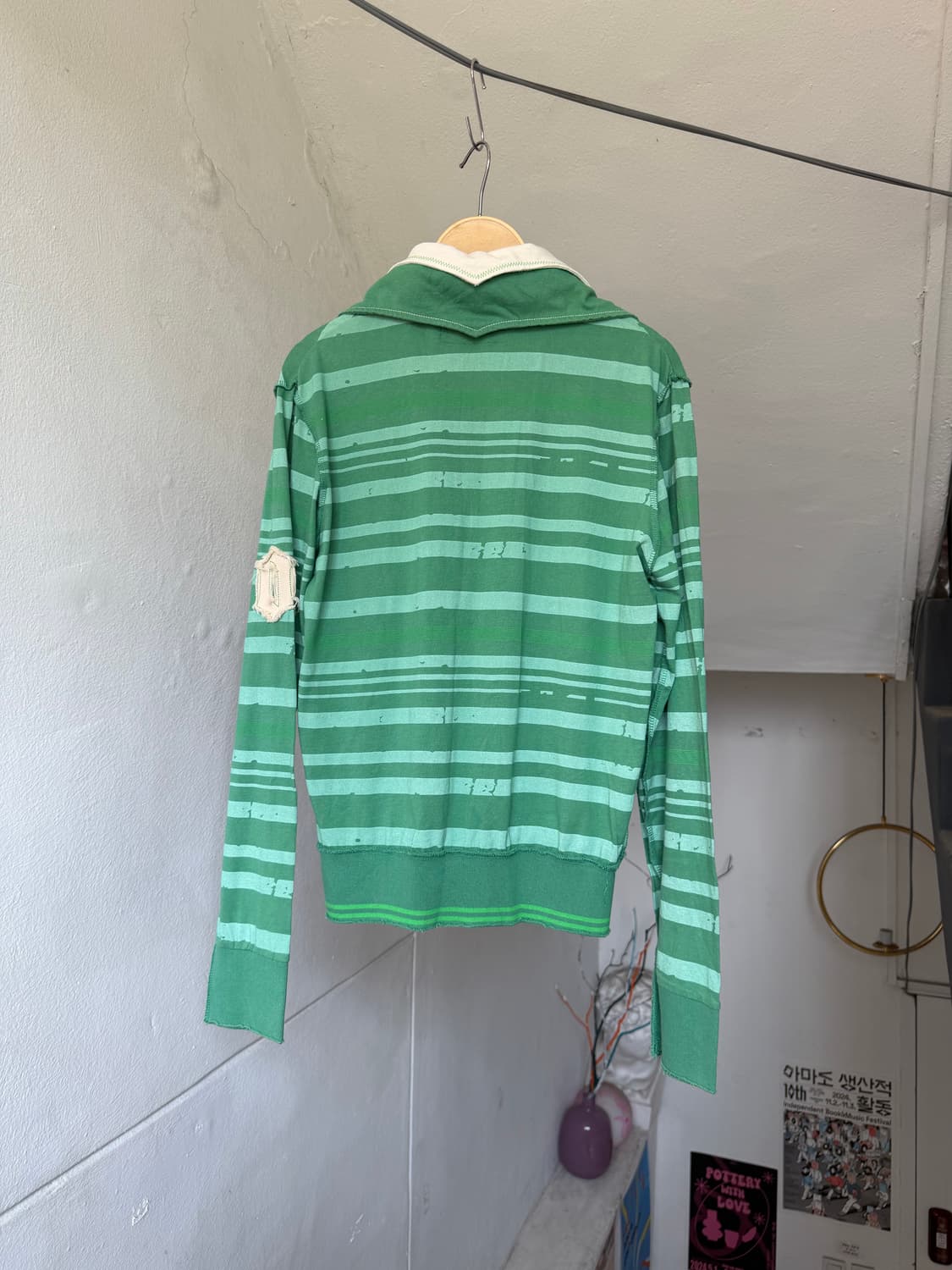 레이어드 카라 크롭 섹시 피케티 상품이미지5