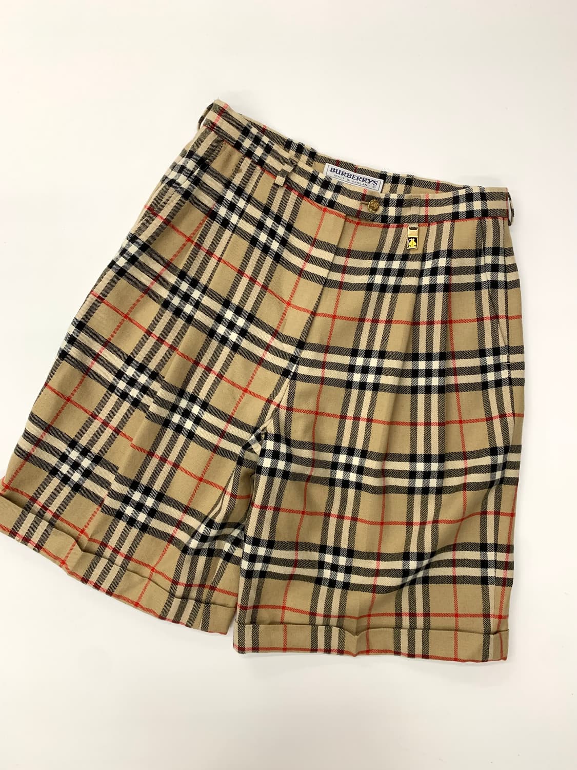 Burberry 버버리 90s 베이지 노바체크 하프팬츠  상품이미지1