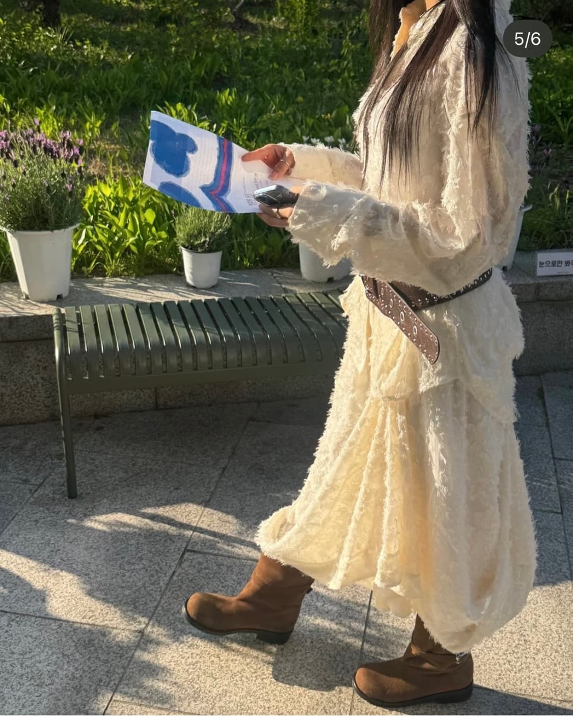 에핑글러 sheer jacquard shirt, skirt 셋업 상품이미지2