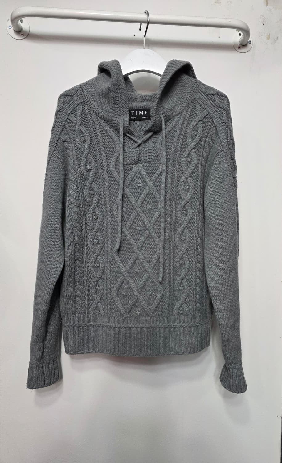 타임 여성 양모 후드 니트 상품이미지1