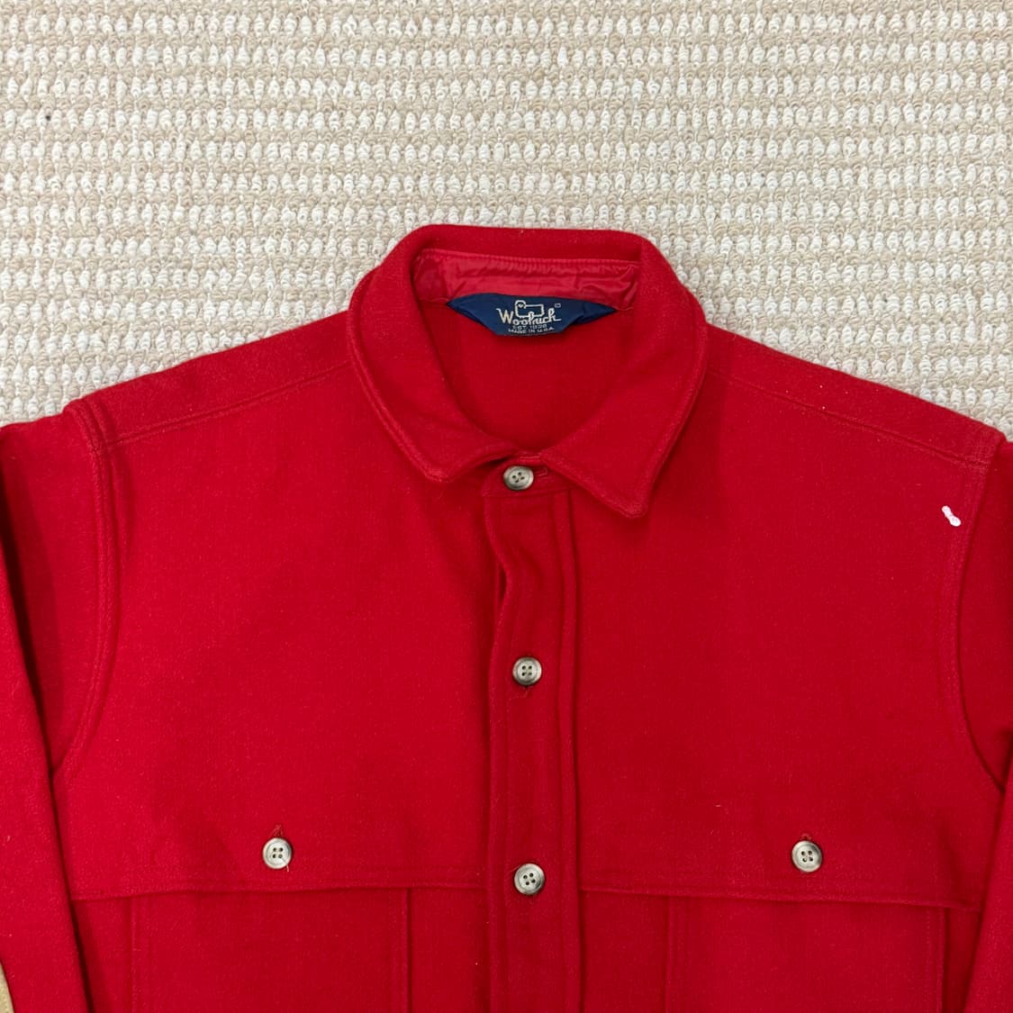 울리치 Woolrich 레드 울 빈티지 자켓 상품이미지2