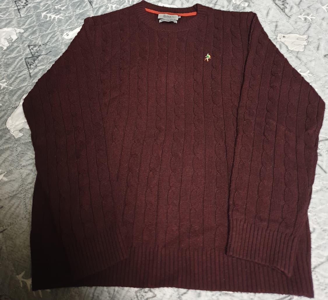 OLZEN 메리노울 블렌드 꽈배기 니트 (100) 상품이미지1