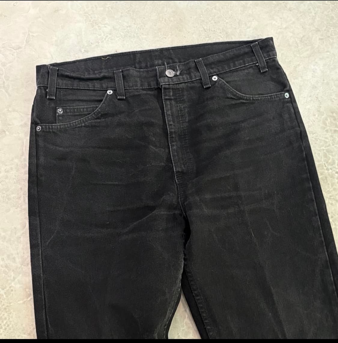 [36/32] 90s USA 리바이스 505 오렌지 탭 블랙 흑청 상품이미지3