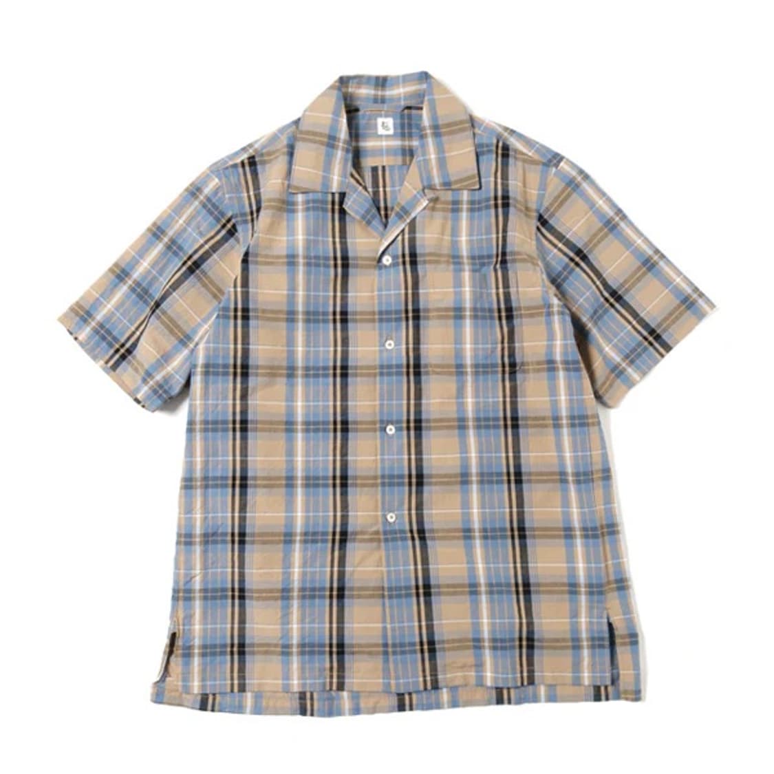 [36]캡틴선샤인 체크 오픈카라셔츠 상품이미지3