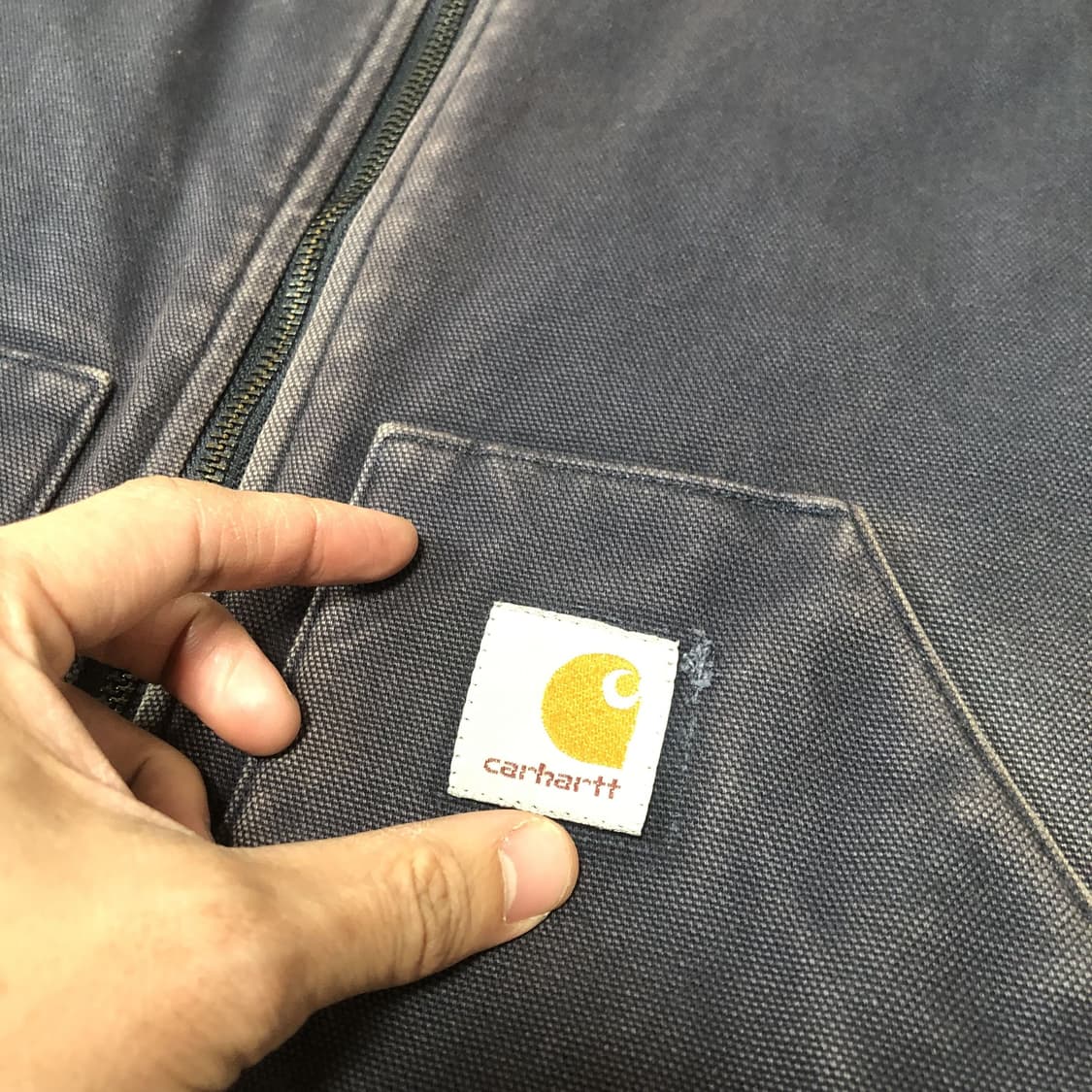 (M) 칼하트 Carhartt 덕캔버스 신슐레이트 베스트 조끼 네이비 상품이미지3