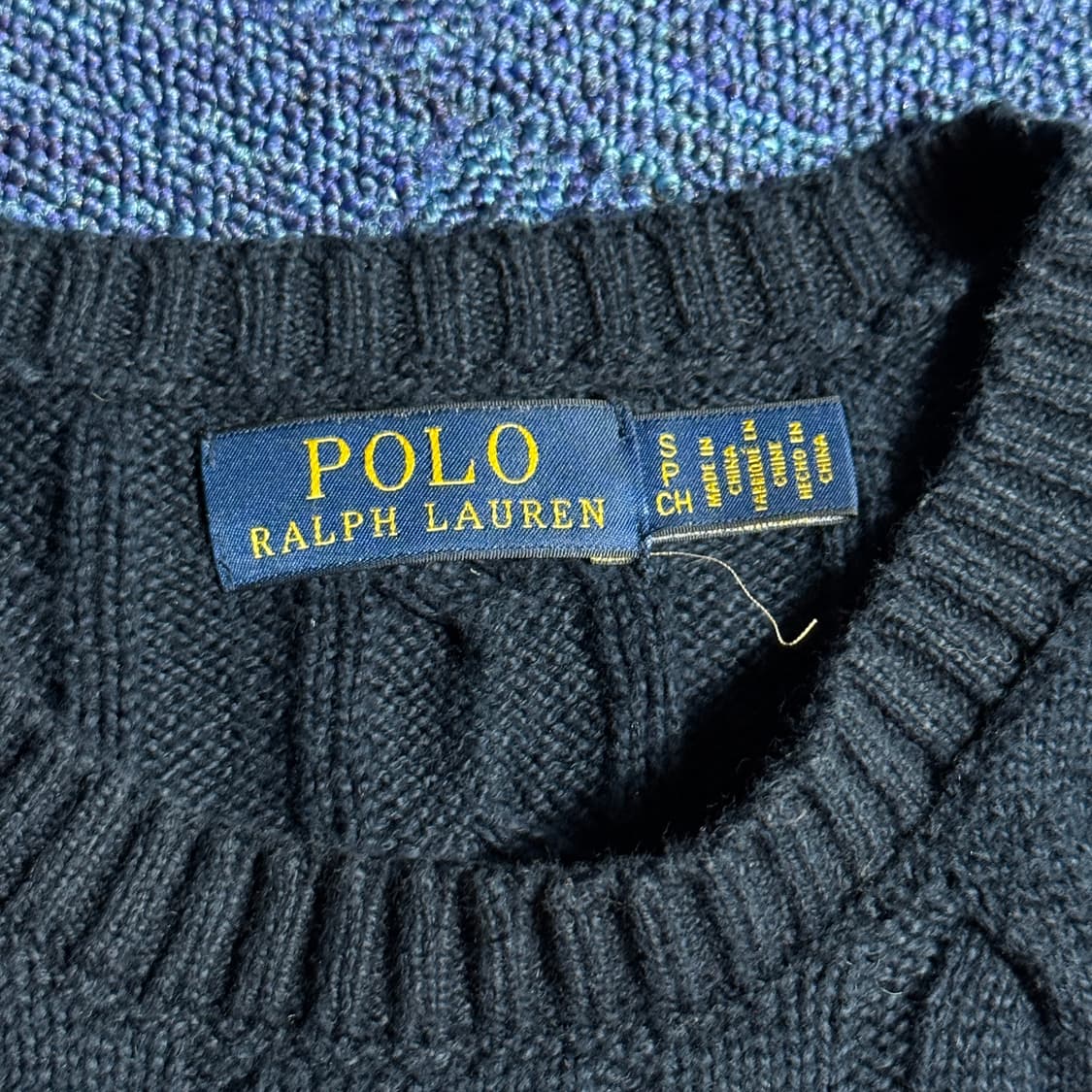 폴로 랄프로렌 블랙 네이비 니트 상품이미지3