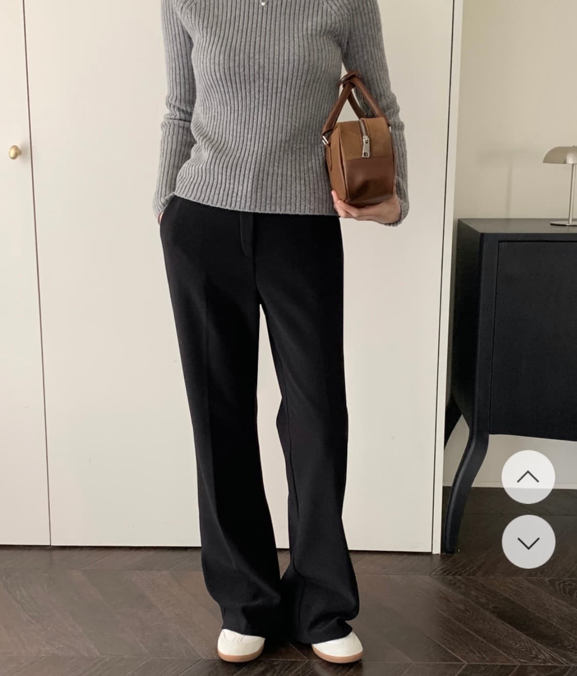 (미개봉, 새상품) 98도씨 플레인 밍크털 히든밴딩 부츠컷 슬랙스 상품이미지2