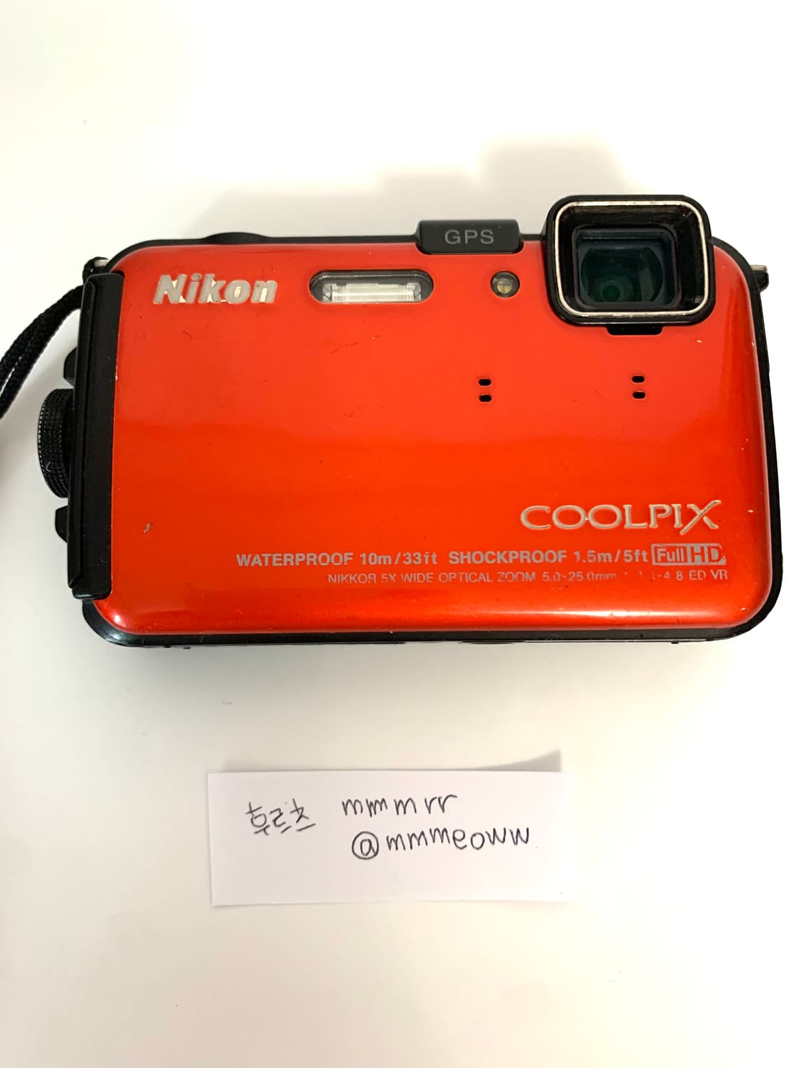 nikon coolpix 니콘 쿨픽스 aw100 오렌지 상품이미지1