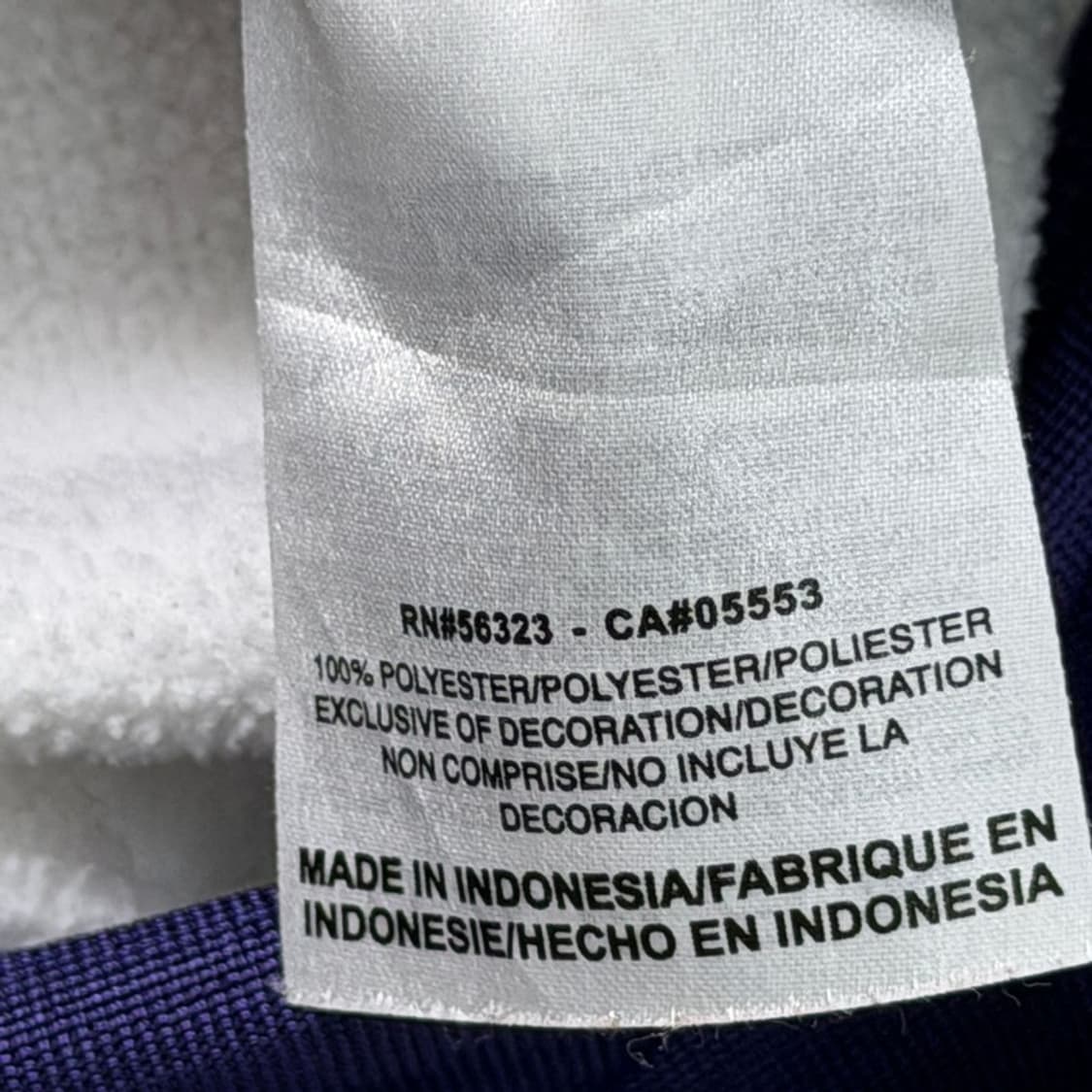 나이키 워싱턴 로고 후드집업 퍼플 L 상품이미지9