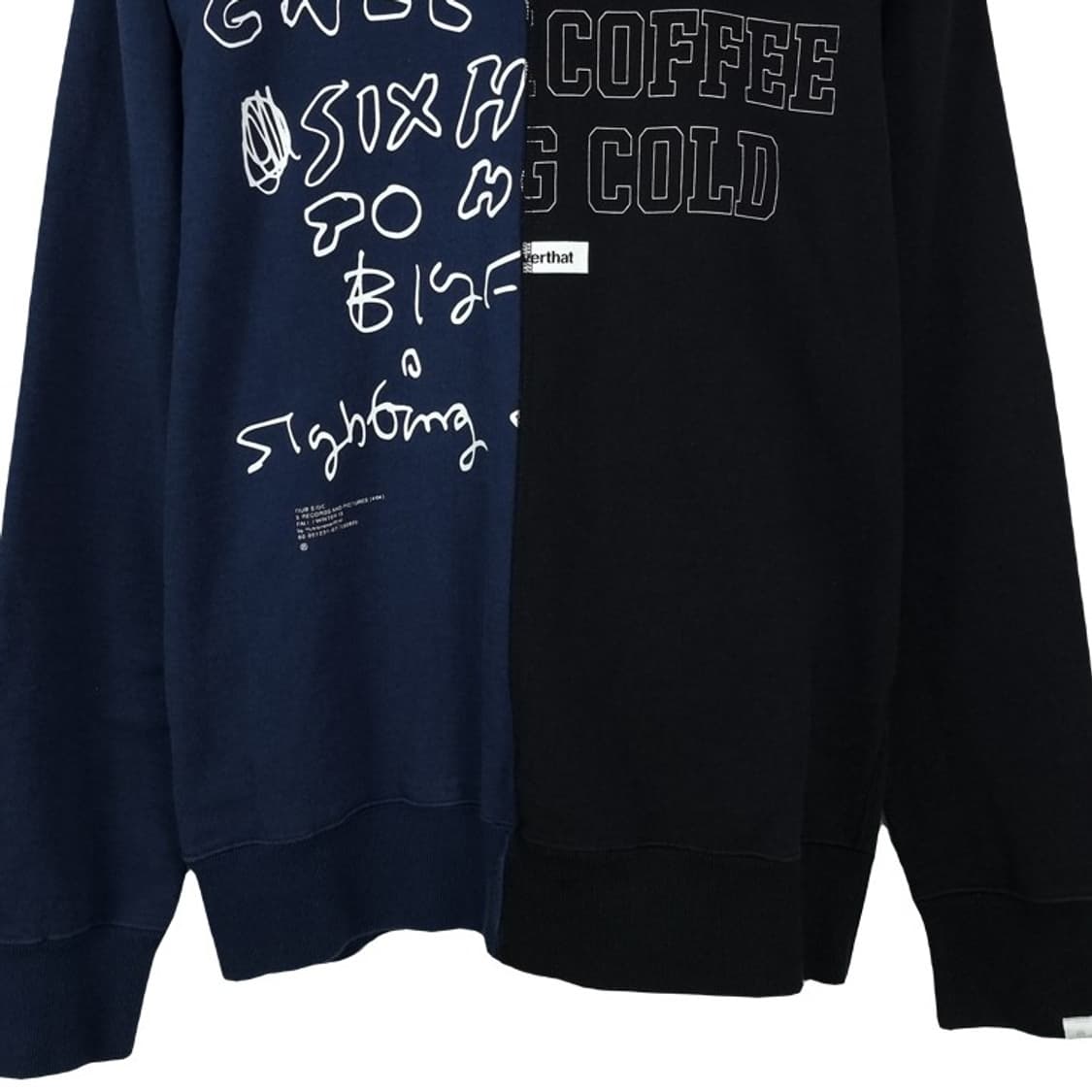 [디스이즈네버댓] 그래픽 프린팅 아수라 배색 맨투맨 M18502 상품이미지5