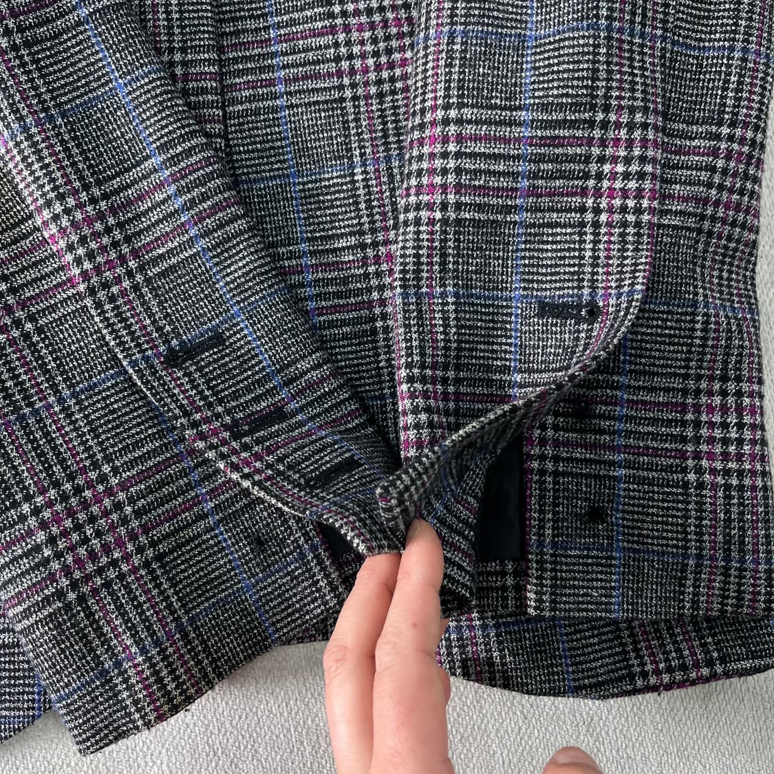 W 95 비비안웨스트우드 울 체크 블레이져 자켓 상품이미지7