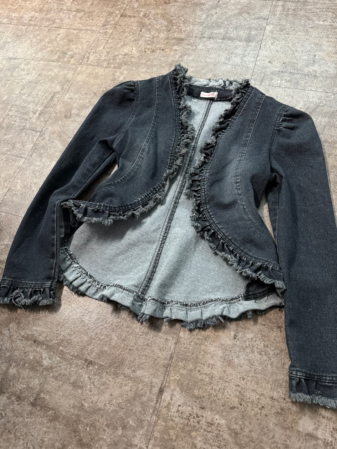 프릴 데님 자켓 상품이미지6