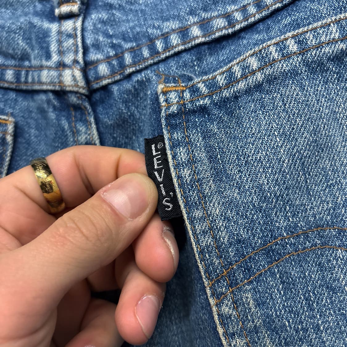 90s 리바이스 실버탭 루즈 스트레이트 데님팬츠 N1191   상품이미지6