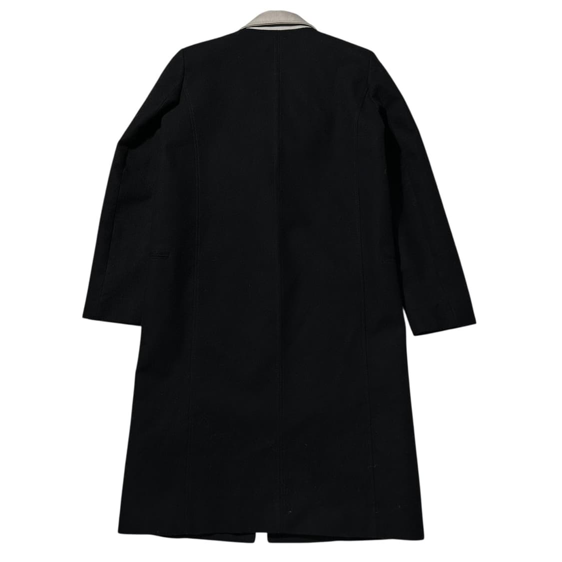 헬무트랭 카라 배색 싱글 코트 상품이미지2