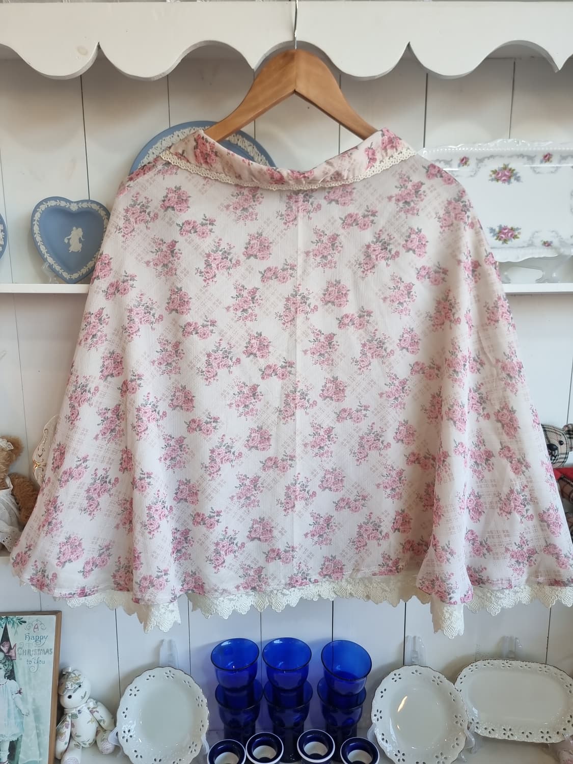 Ank Rouge(앙크루즈) 로즈 플라워 케이프 블라우스/망또 상품이미지8