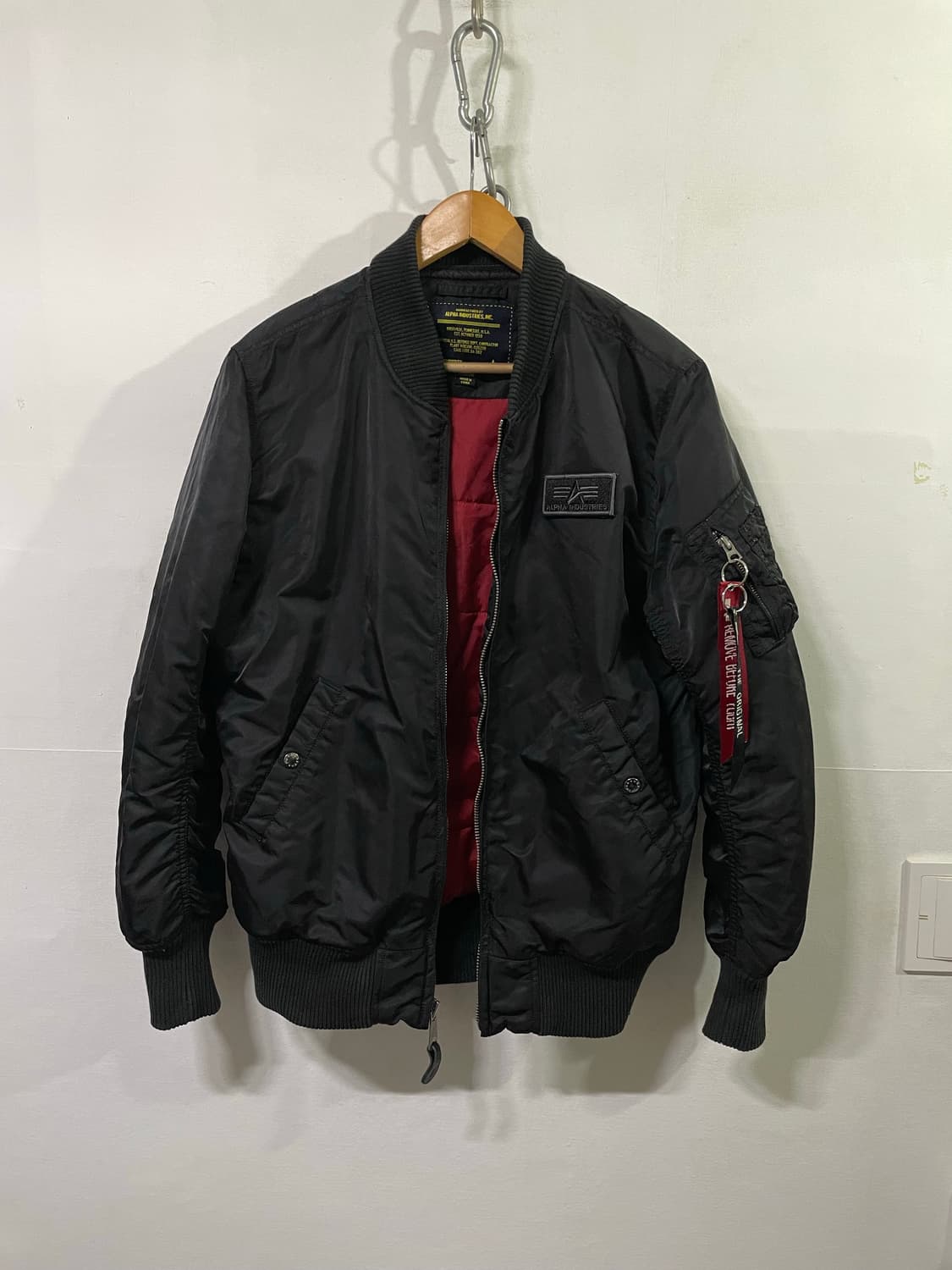 알파인더스트리 MA-1 블루종 봄버 자켓 넉넉 100 사이즈 상품이미지1