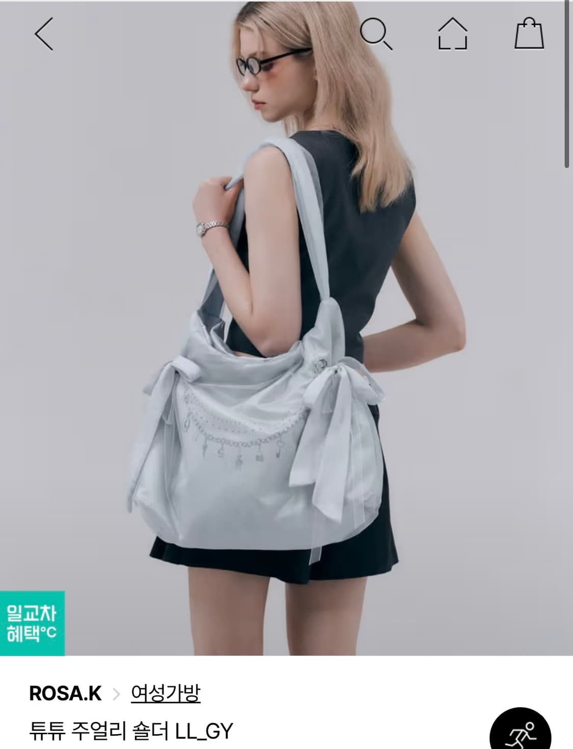 로사케이 튜튜주얼리 보부상백 그레이 상품이미지2